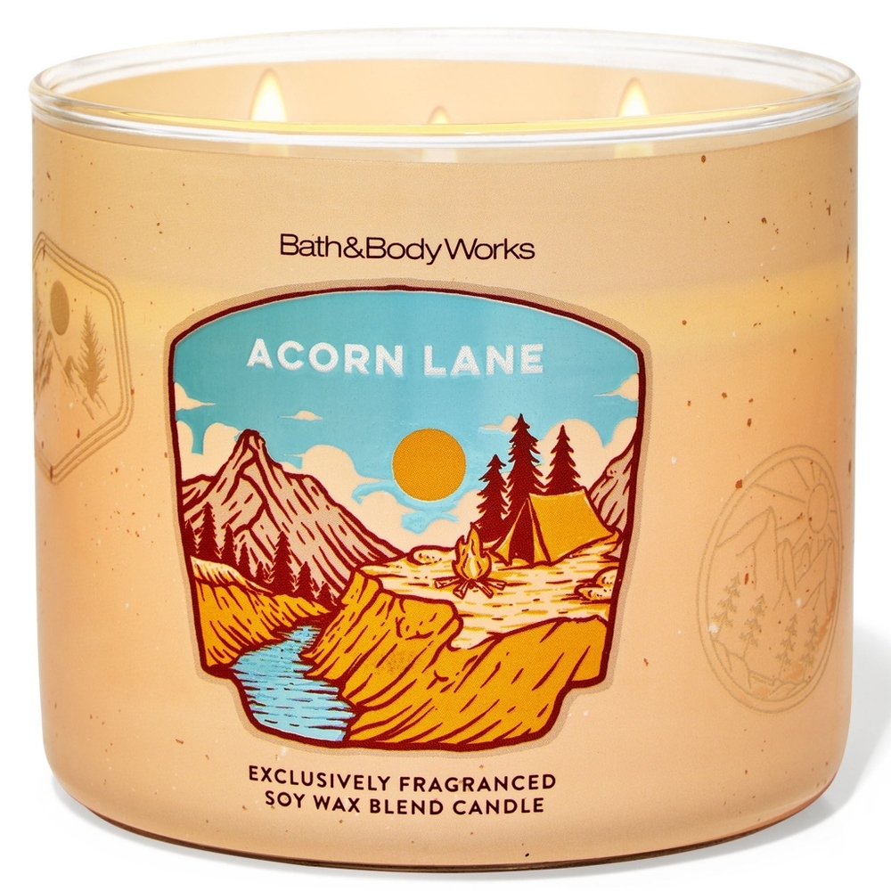 Bath & Body Works Acorn Lane 3-Wick Candle NEW RARE / Safe Shipping